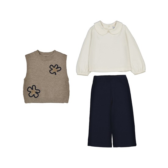 Σετ παντελονι γιλεκο πλεκτο