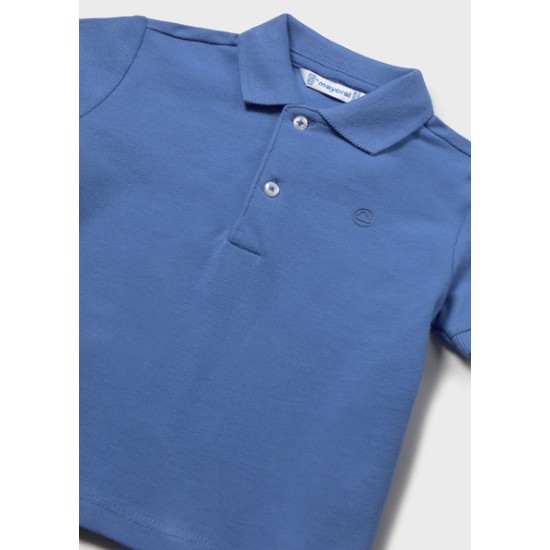 Πολο κοντομανικο βασικο μπλε